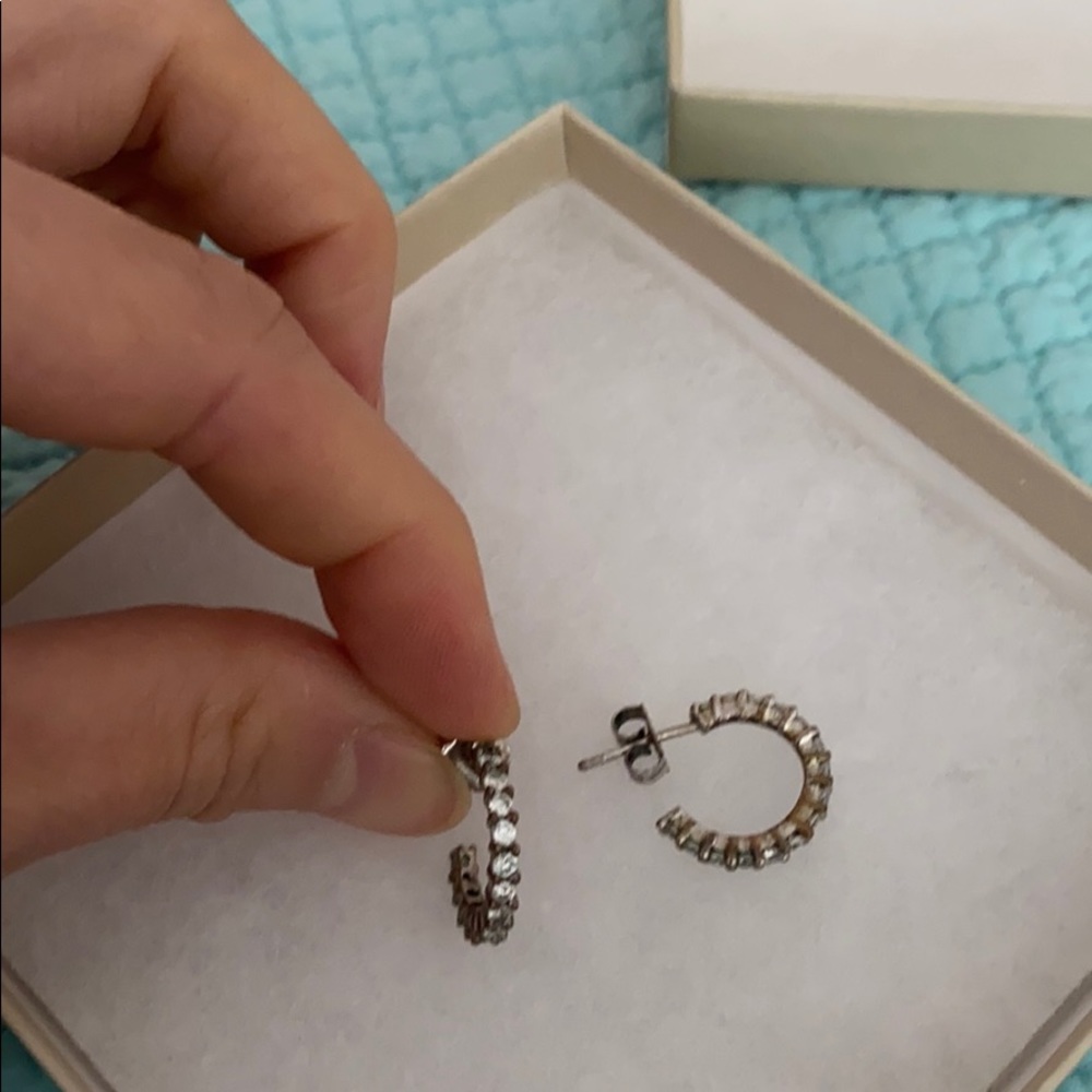 Nadri hoop earrings